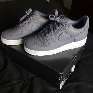 Nike Airforce one premium grey leather